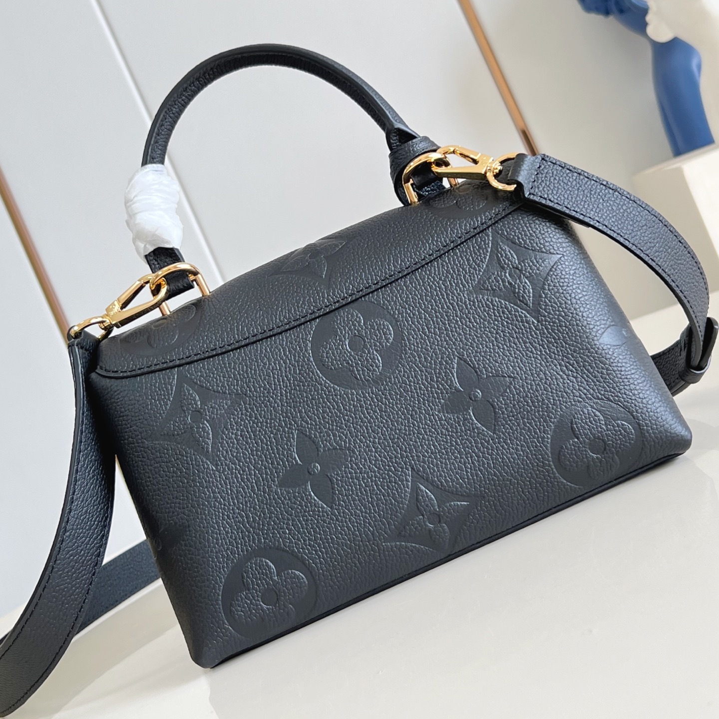 MADELEINE BB BAG BLACK MONOGRAM EMPREINTE M45977