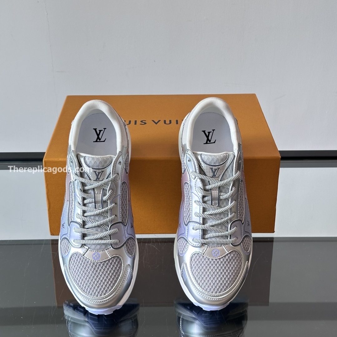 OLYMPIA SNEAKERS IN GREY AND PURPLE - LV954