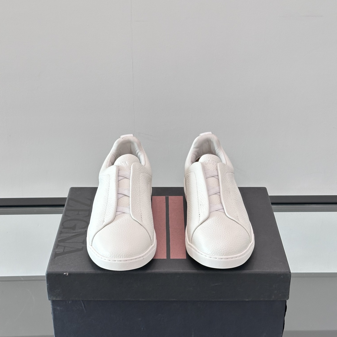 OFF WHITE DEERSKIN TRIPLE STITCH SNEAKERS