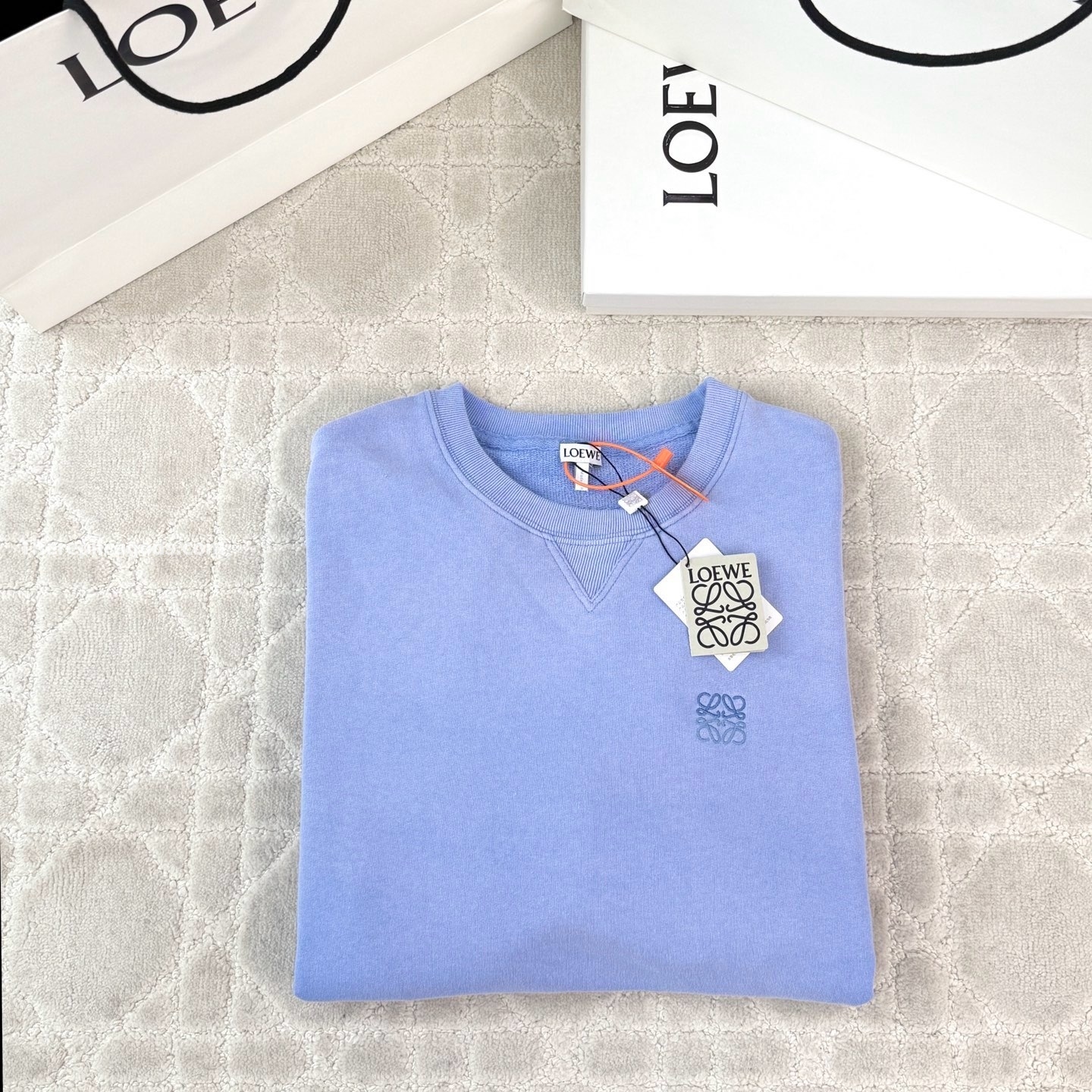 ANAGRAM COTTON SWEATSHIRT IN BLUE - SK823