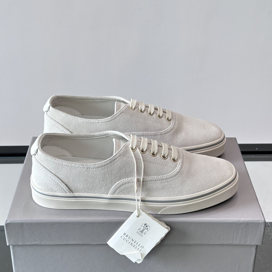SUEDE SNEAKERS IN WHITE, photo 2