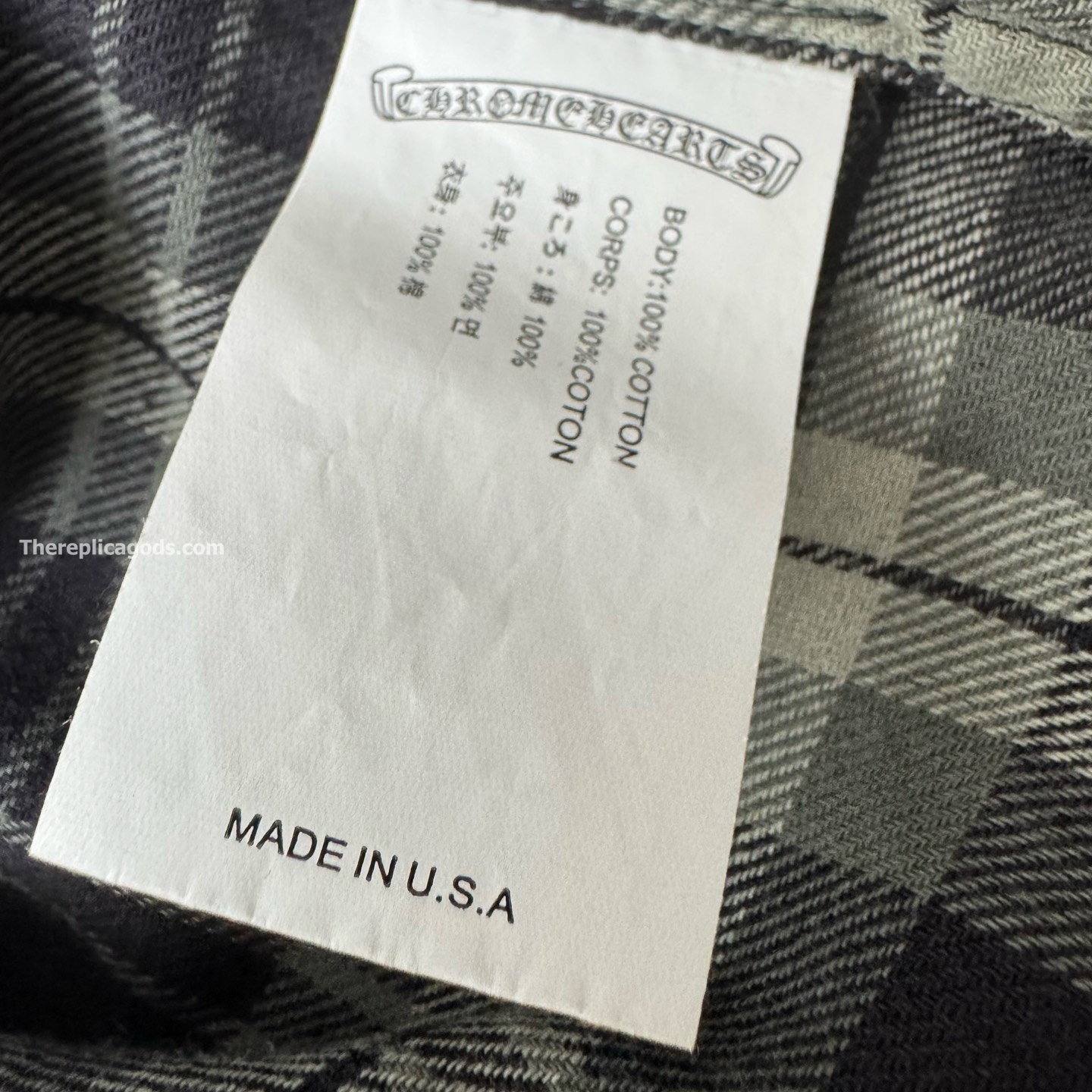 MONOGRAM CROSS PATCH FLANNEL SHIRT - SH535