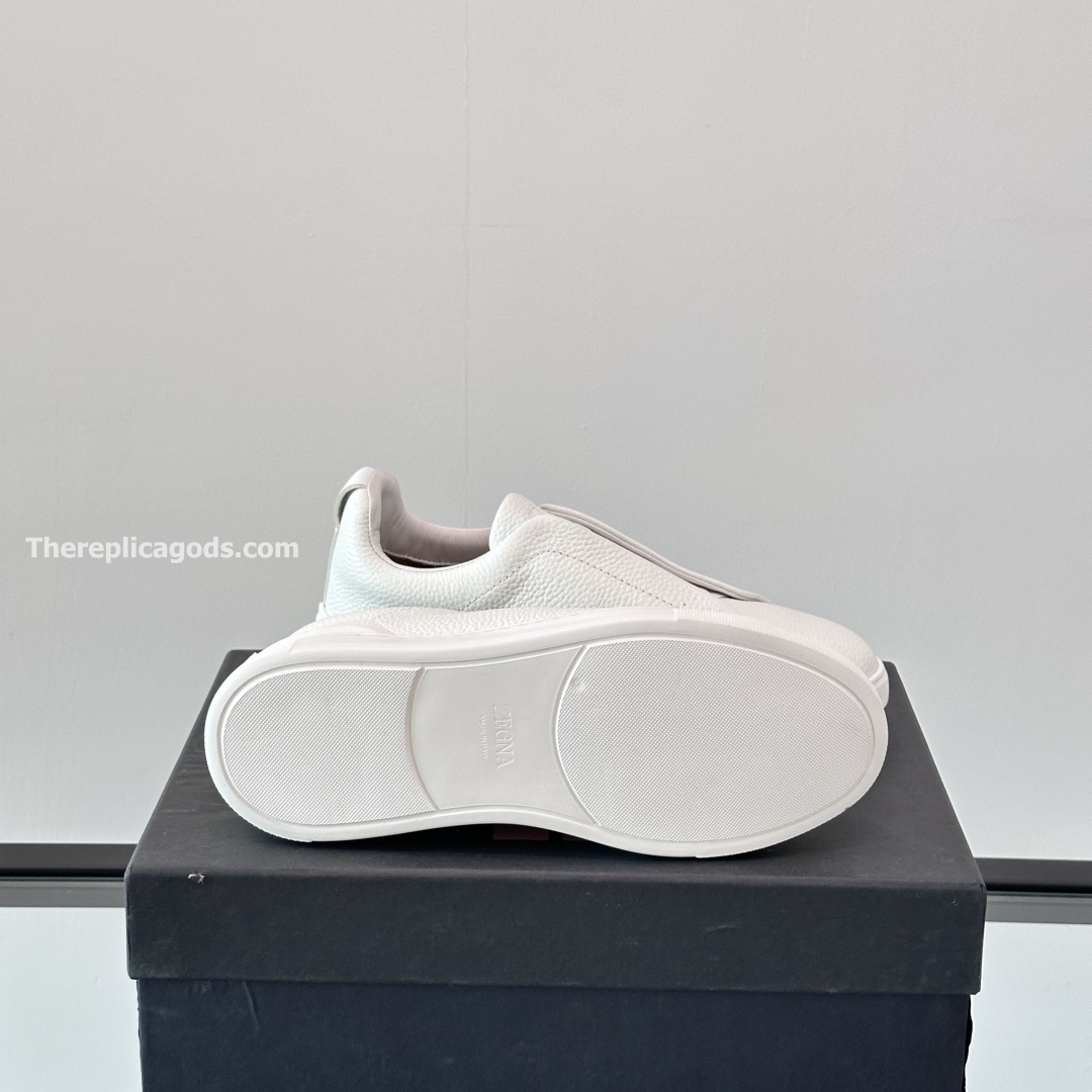 OFF WHITE DEERSKIN TRIPLE STITCH SNEAKERS