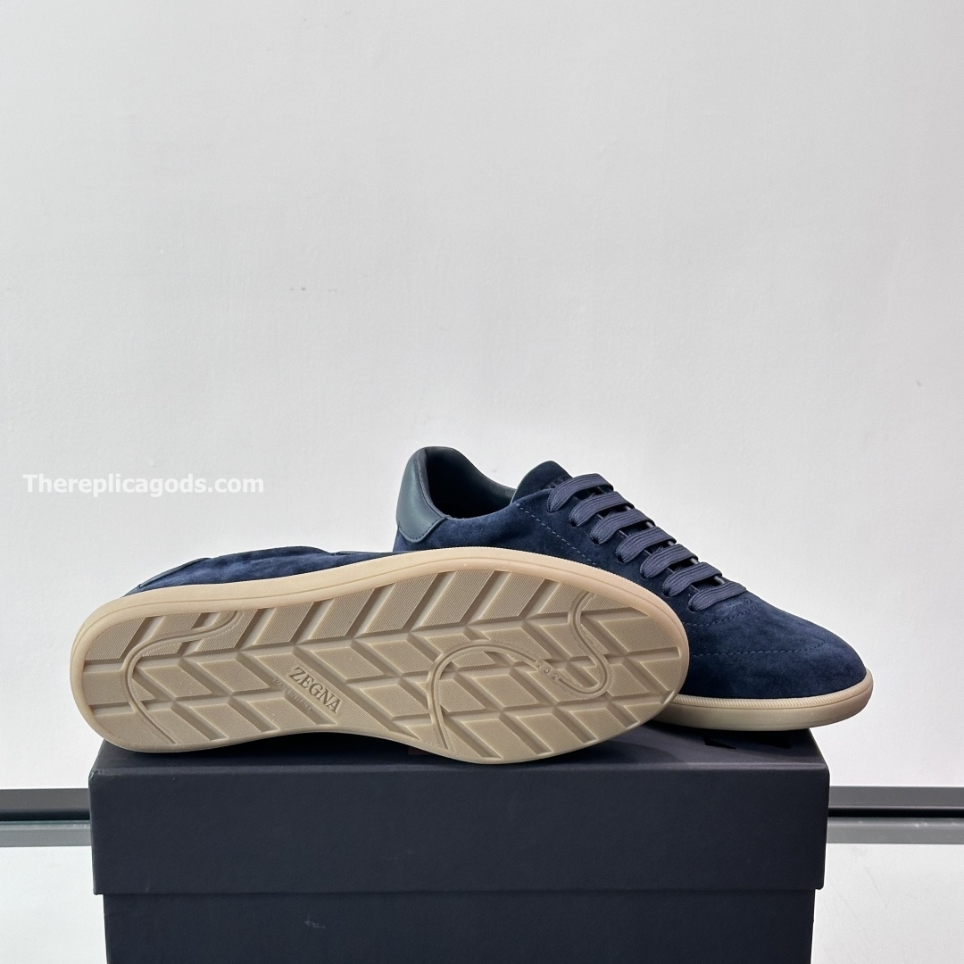 232 SUEDE SNEAKERS BLUE LEATHER, photo 10