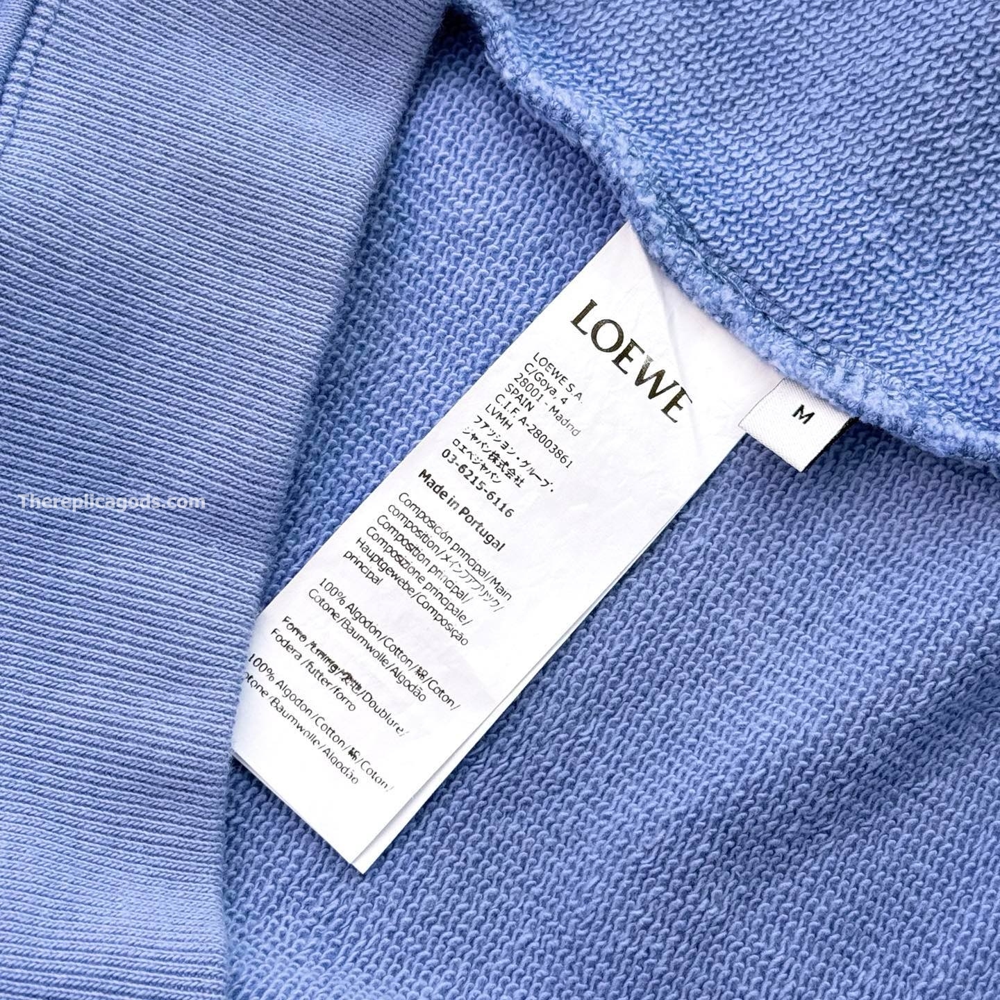 ANAGRAM COTTON SWEATSHIRT IN BLUE - SK823