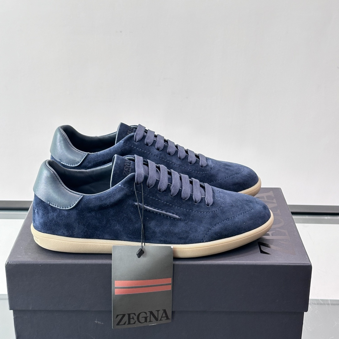 232 SUEDE SNEAKERS BLUE LEATHER, photo 2