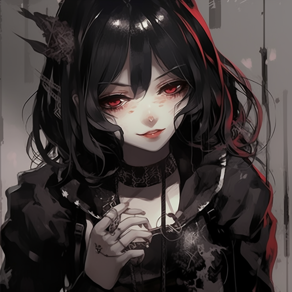 Image For Post | Sophisticated portrayal of a goth anime girl, highlighting unique clothing patterns and elaborate hair design. goth anime girl visuals pfp for discord. - [Goth Anime Girl PFP](https://hero.page/pfp/goth-anime-girl-pfp)