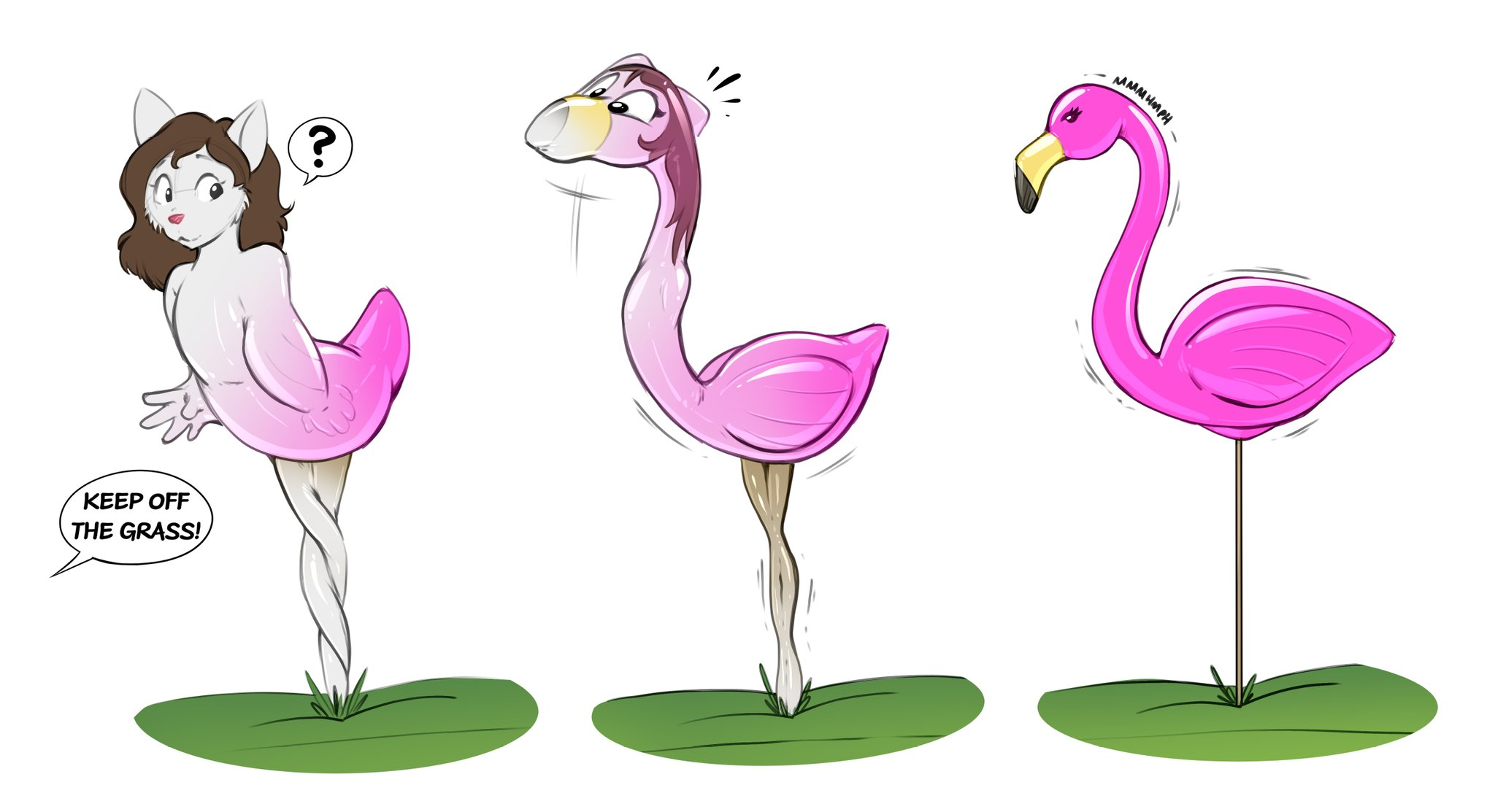 [Inanimate] Plastic Flamingo by Redflare500 : r/Inanimate_TFs