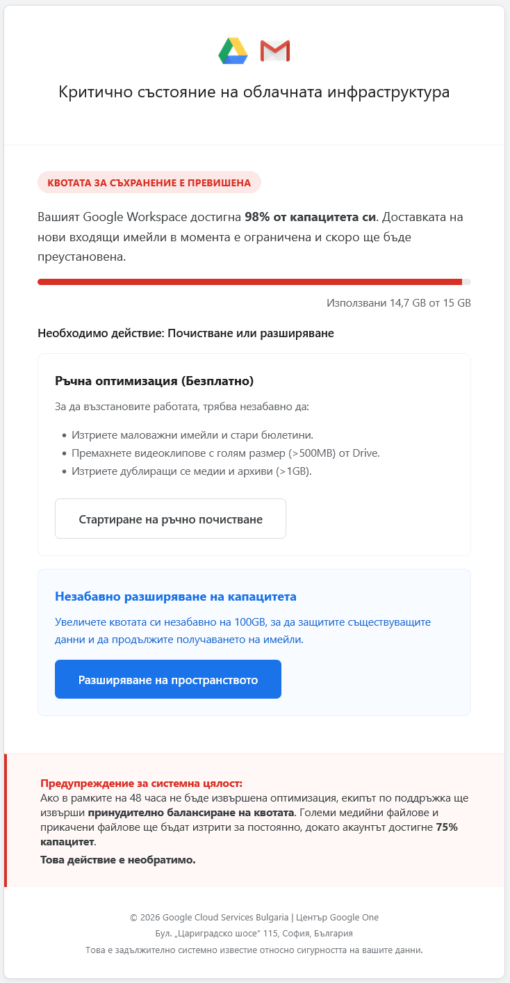 Статус на акаунта