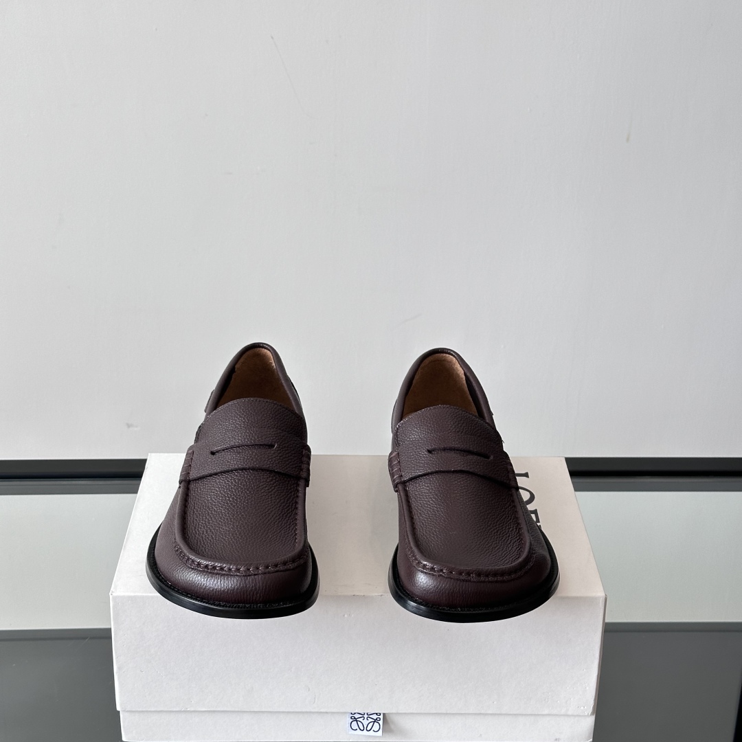CAMPO DEERSKIN LOAFERS IN OXBLOOD