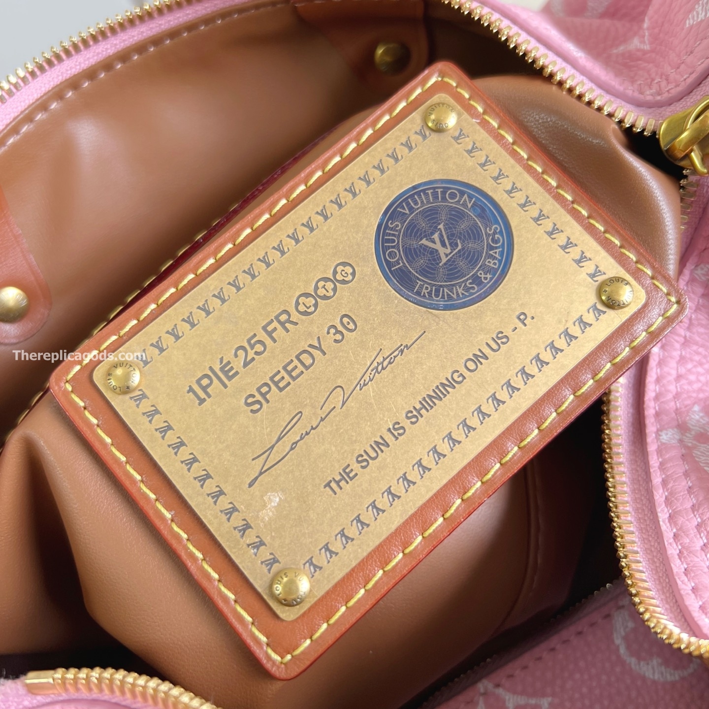 LV SPEEDY P9 BANDOULIERE 30 CANDY PINK CALF LEATHER M13914