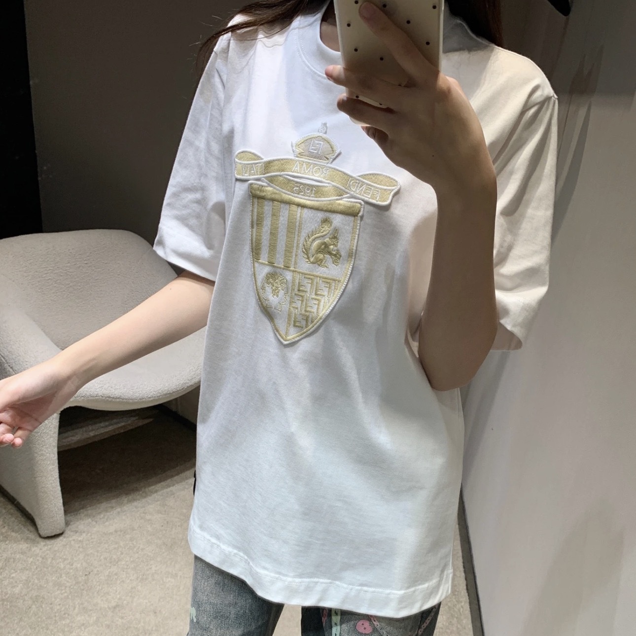 COTTON T-SHIRT IN WHITE - TP576