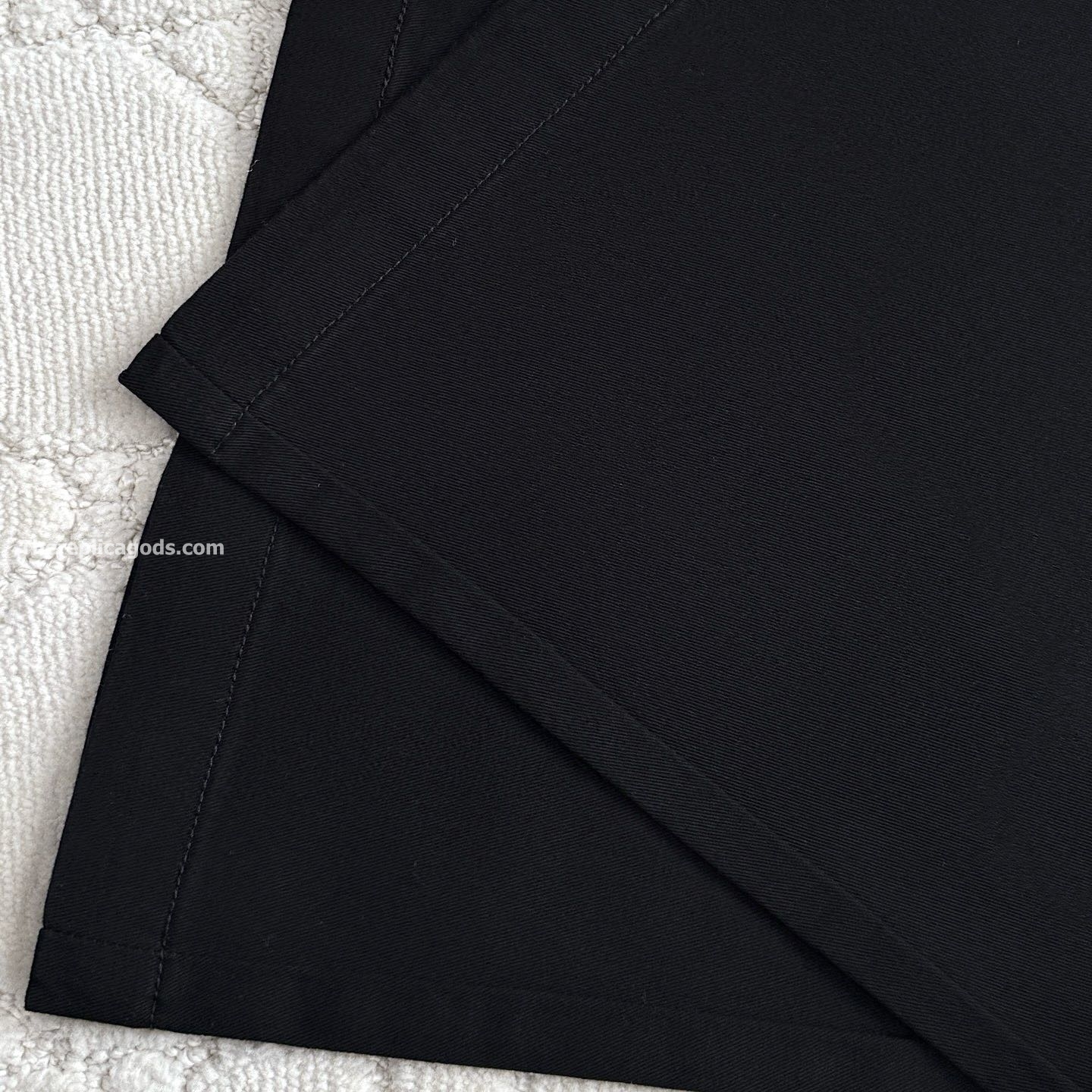 FLARED PREPPY CHINO PANTS IN BLACK - TP567