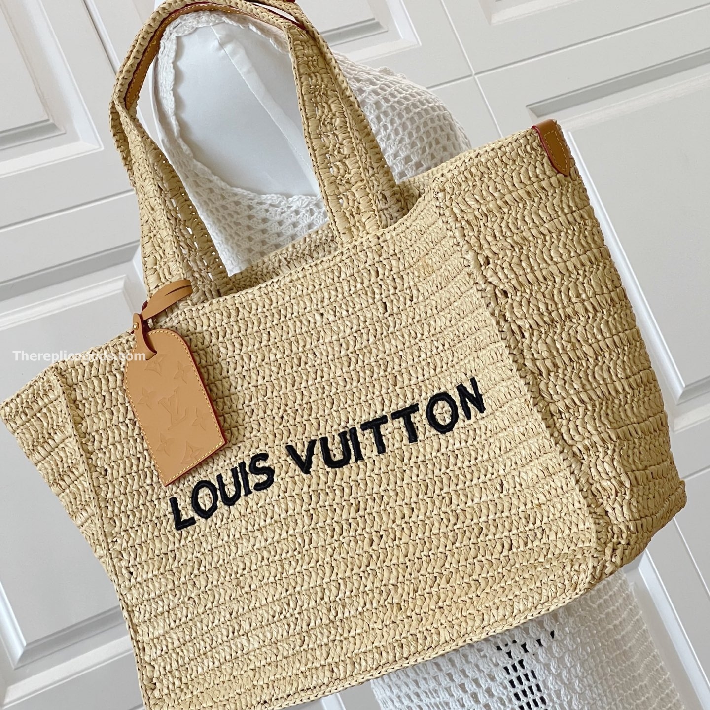 SUMMER SHOPPER TOTE MM BAG NATURAL BEIGE M14458