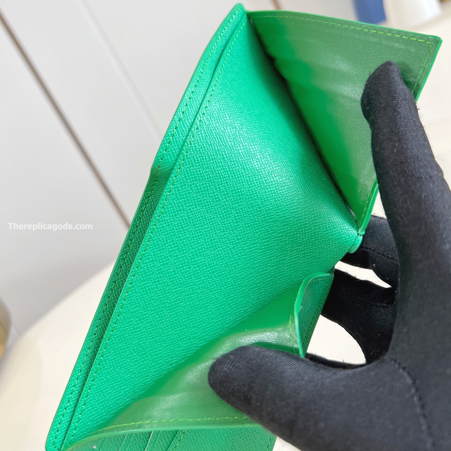 SLENDER WALLET GOLF GREEN MONOGRAM CANVAS M14878