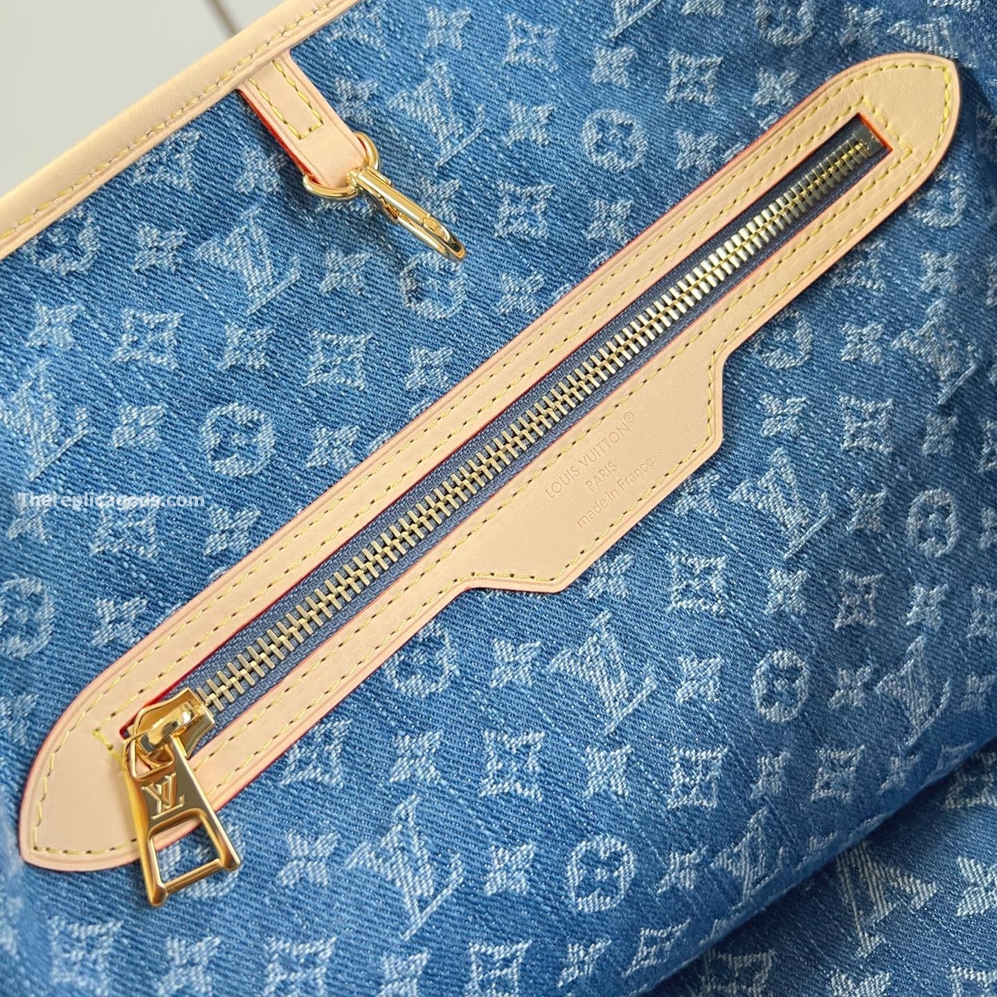 NEVERFULL MM TOTE BAG IN DENIM BLUE M13192