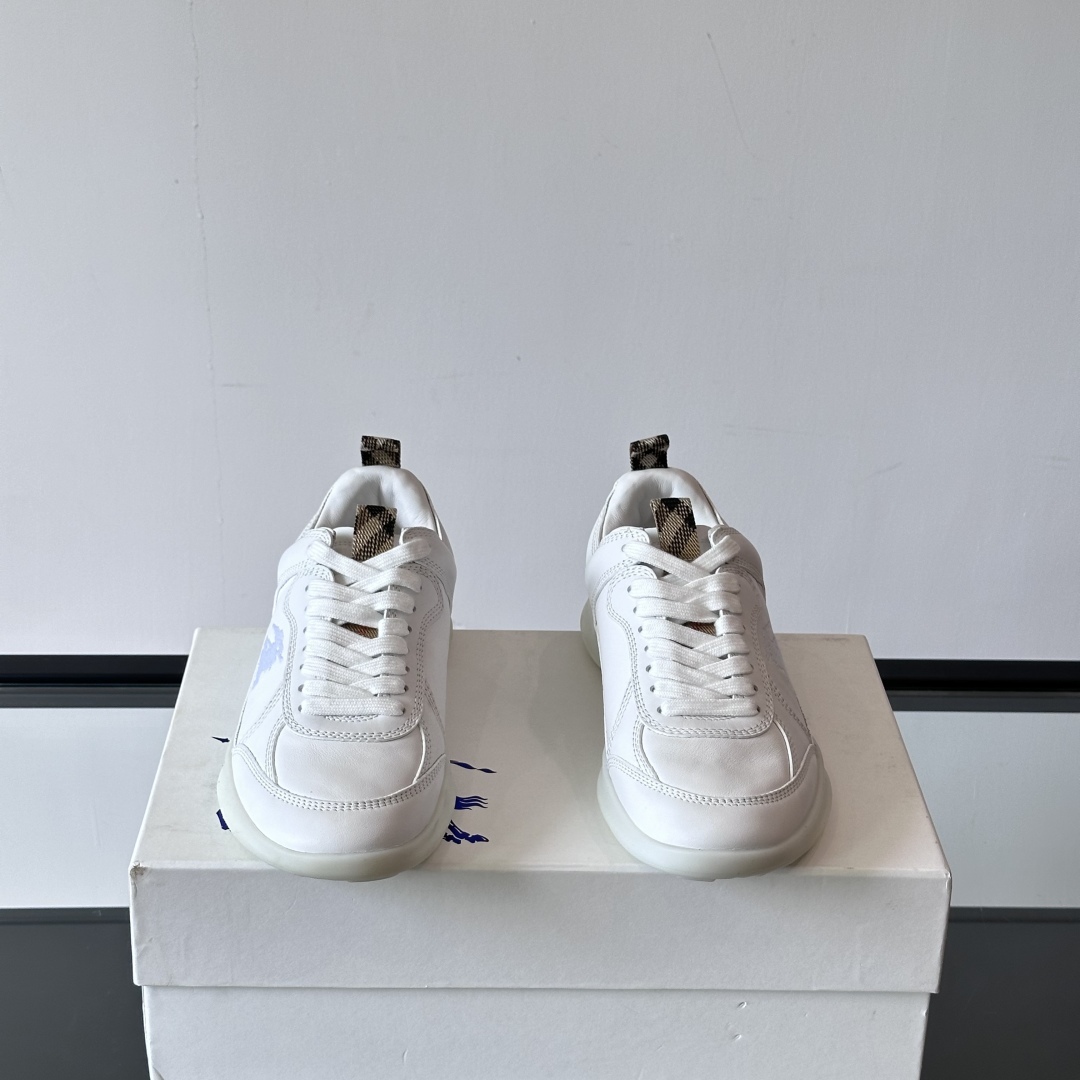 LEATHER MATRIX SNEAKERS IN WHITE - BBR133
