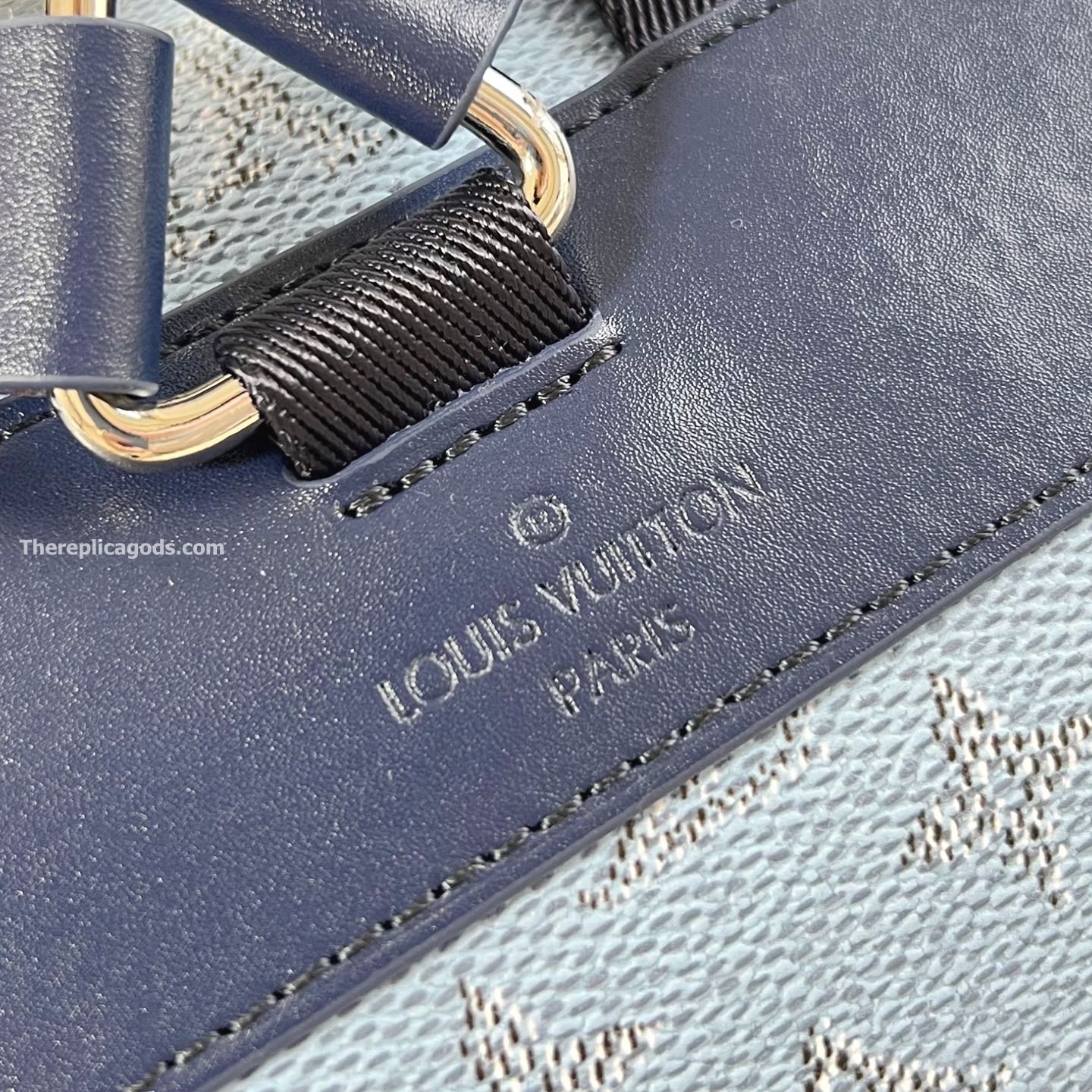 CHRISTOPHER MM BACKPACK BLUE MONOGRAM HERITAGE CANVAS M14676