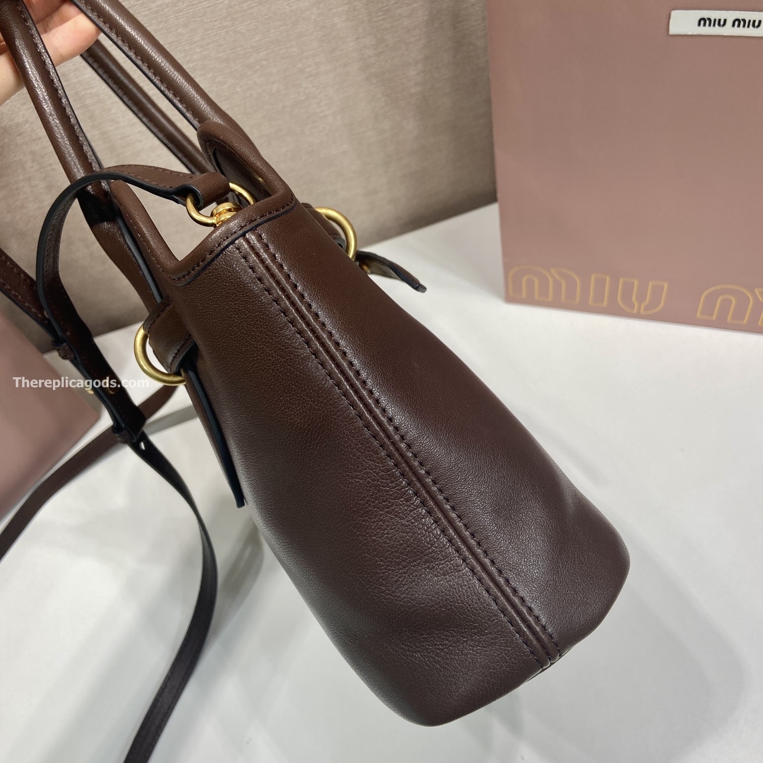 AVENTURE BAG DARK BROWN NAPPA LEATHER