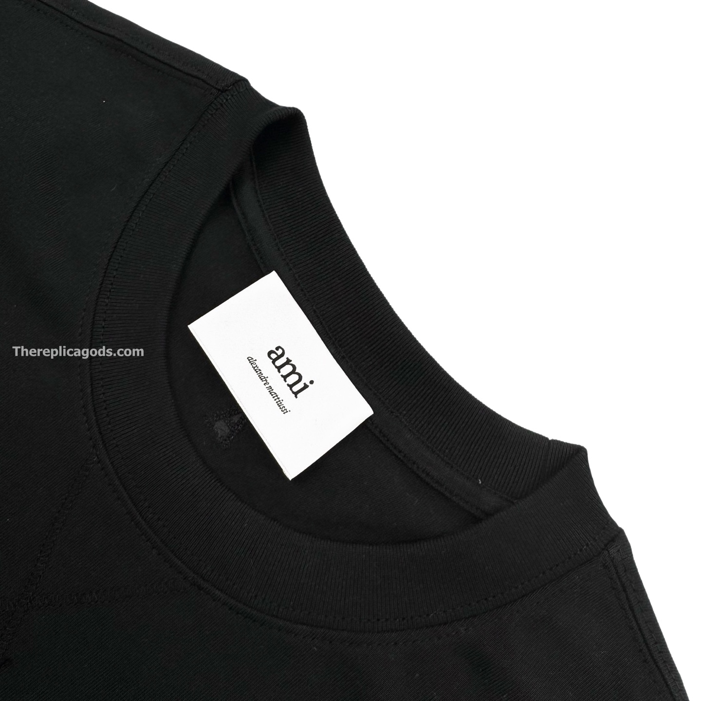 PARIS COTTON LOGO T-SHIRT IN BLACK - TP985