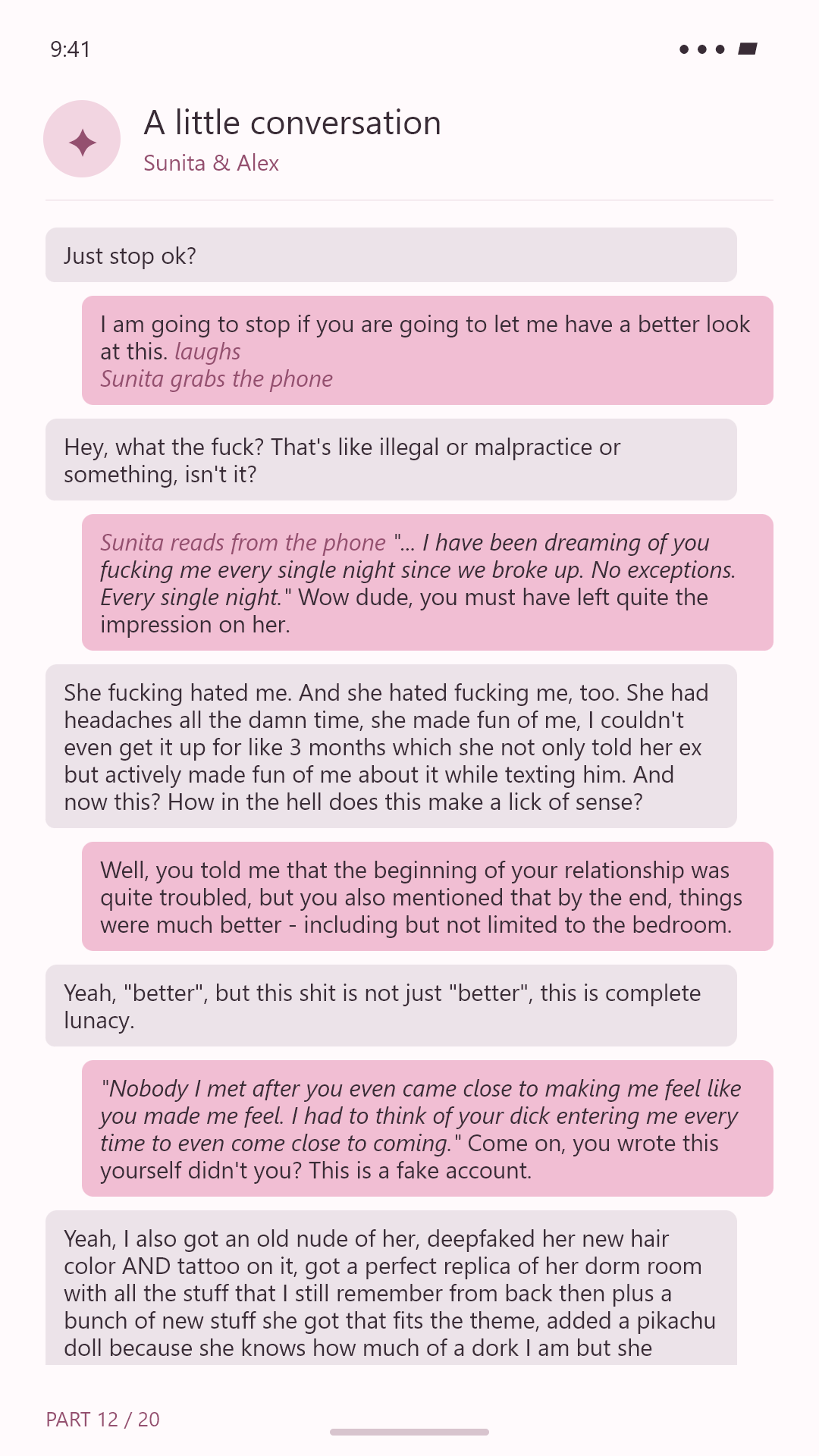 My new therapist is finally getting to the bottom of it | Part 1 | [text-heavy, slow-burn], image 12