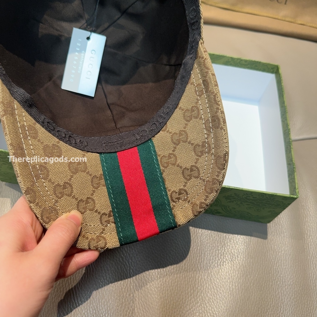 GG CANVAS BASEBALL HAT IN BEIGE