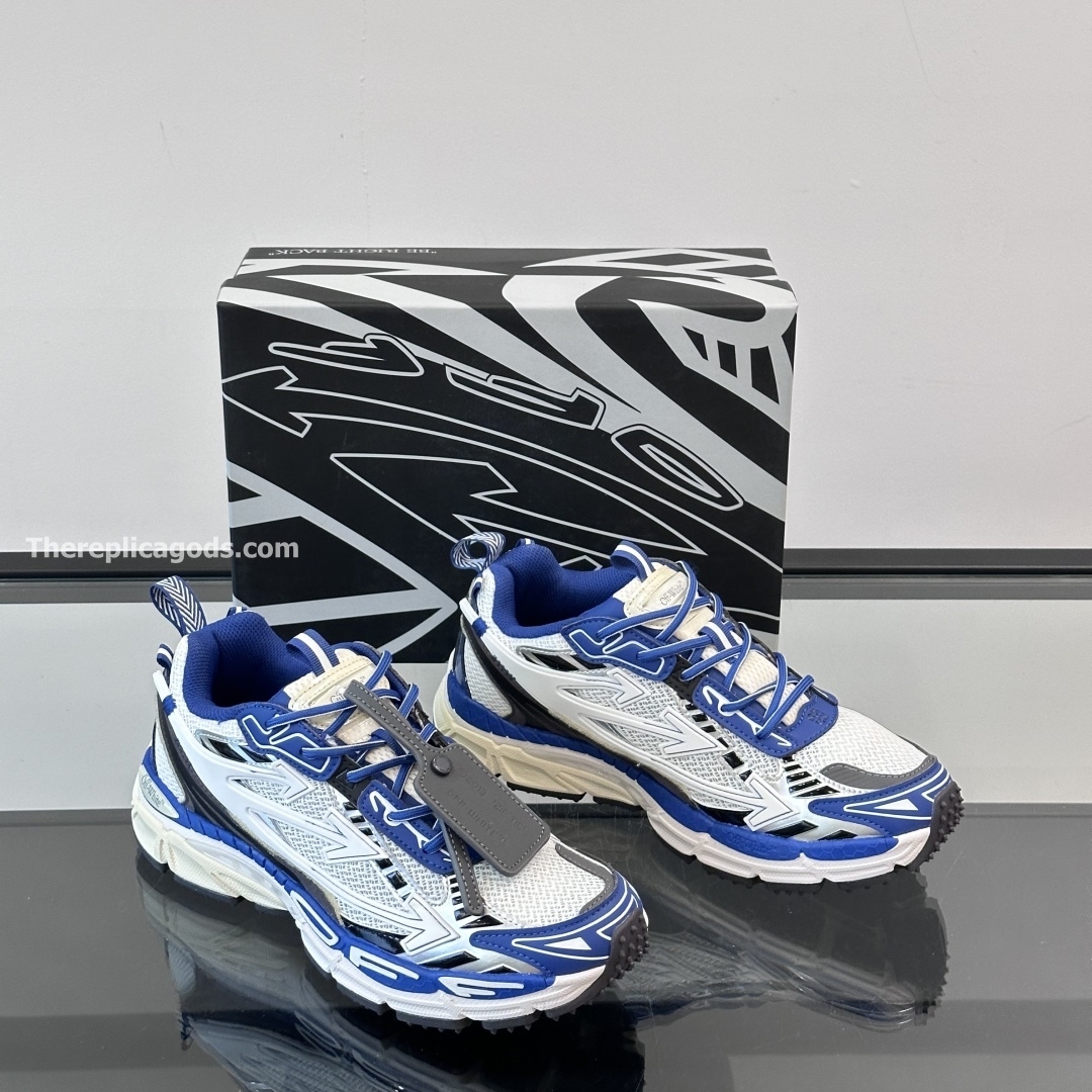 BE RIGHT BACK SNEAKERS IN GREY AND BLUE - OW62