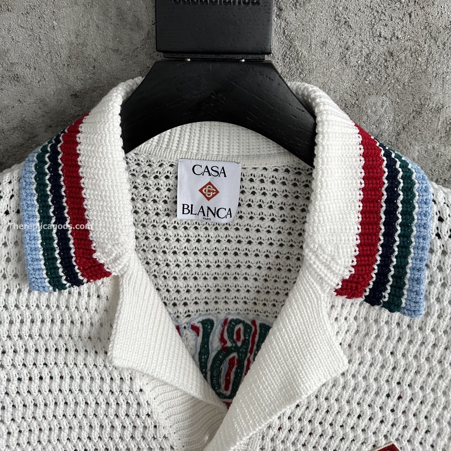 SPORT FAUX CROCHET SHIRT IN WHITE - SH365