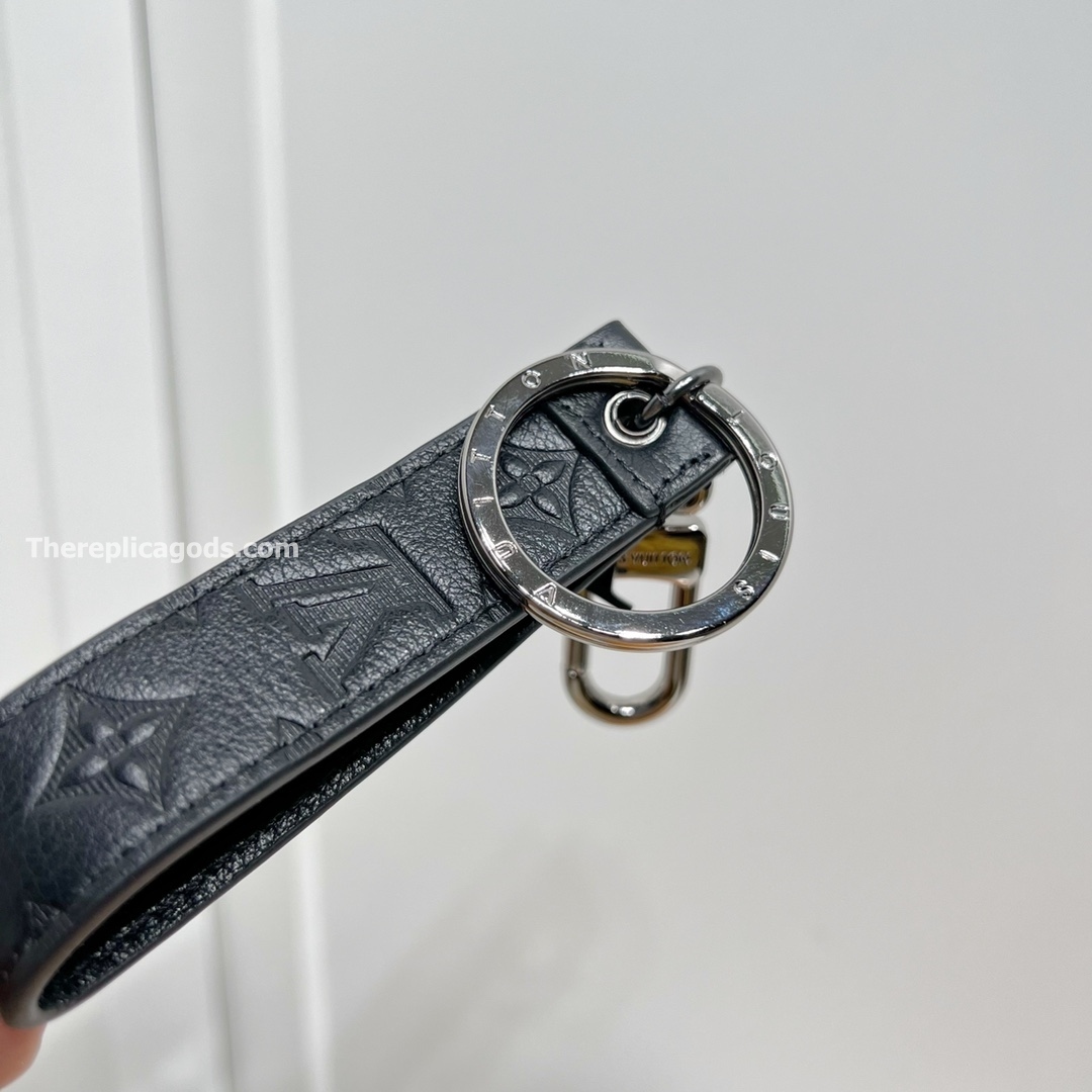 MONOGRAM SHADOW KEYCHAINS IN BLACK