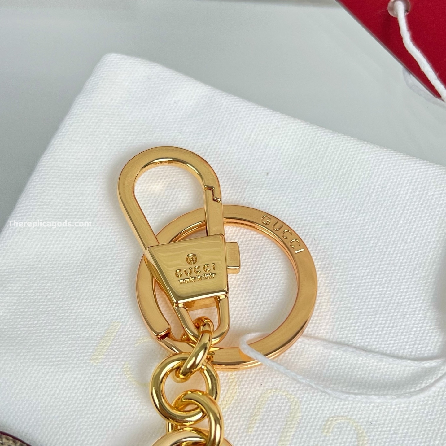 DOG-SHAPED BAG CHARM BEIGE AND DARK BROWN NEW GG MONOGRAM CANVAS