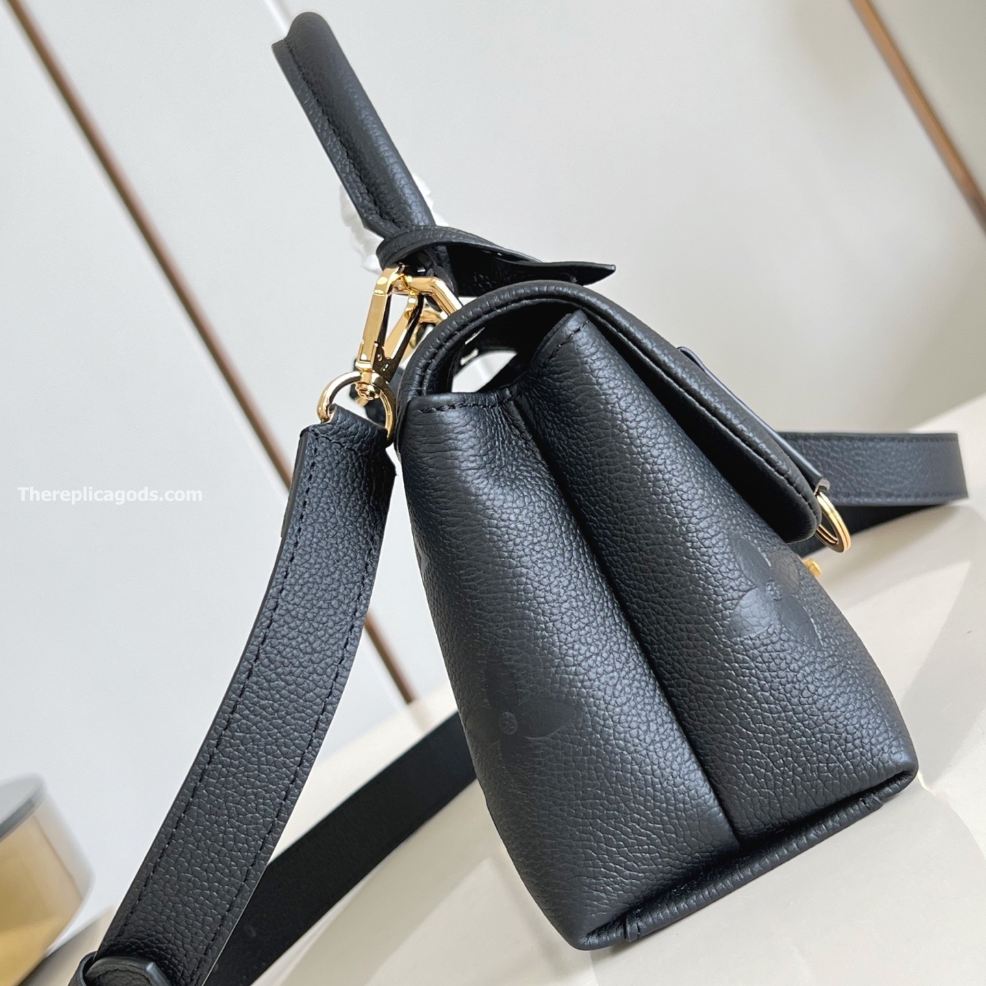 MADELEINE BB BAG BLACK MONOGRAM EMPREINTE M45977