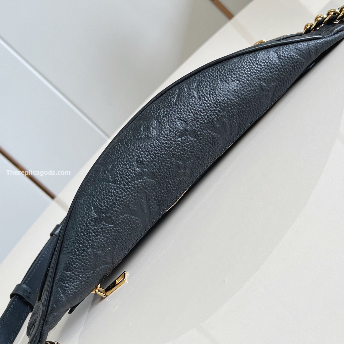 HIGH RISE PM BUMBAG BLACK COWHIDE LEATHER M14353