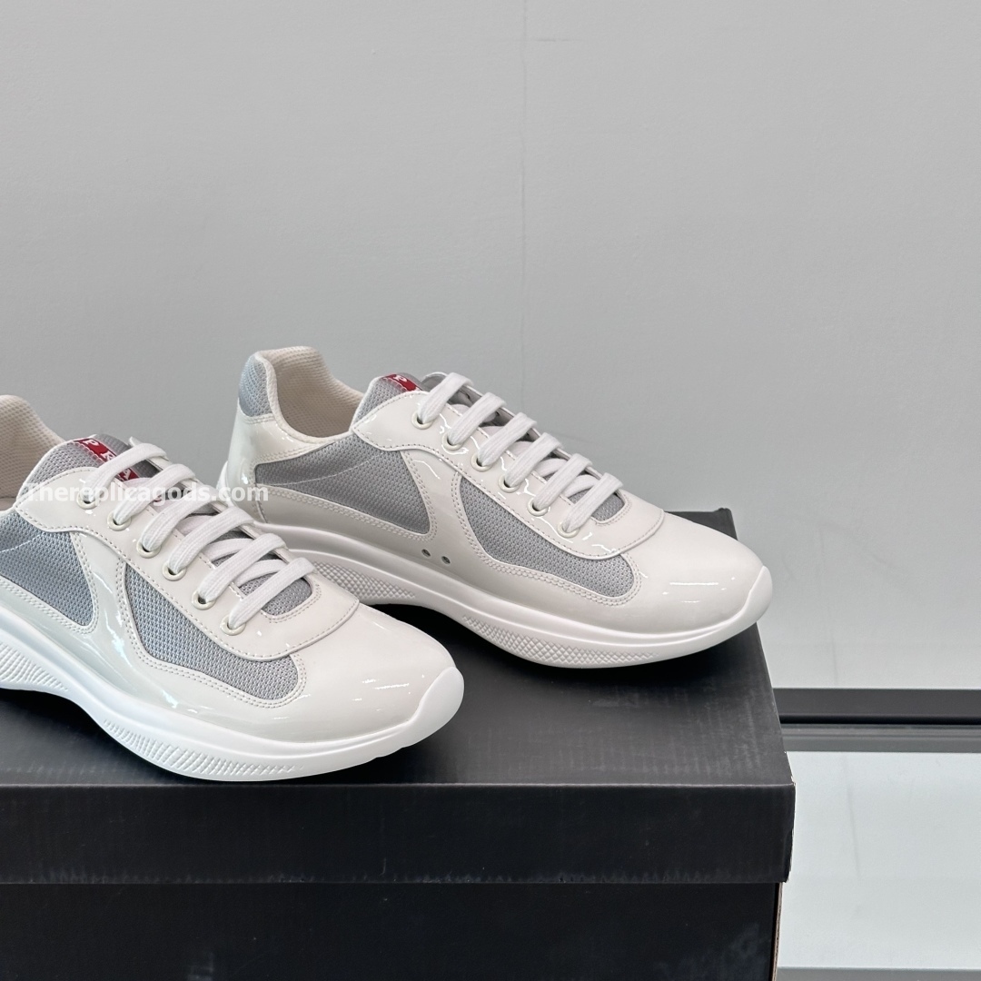 AMERICA'S CUP SNEAKERS IN GREY AND WHITE - PD221