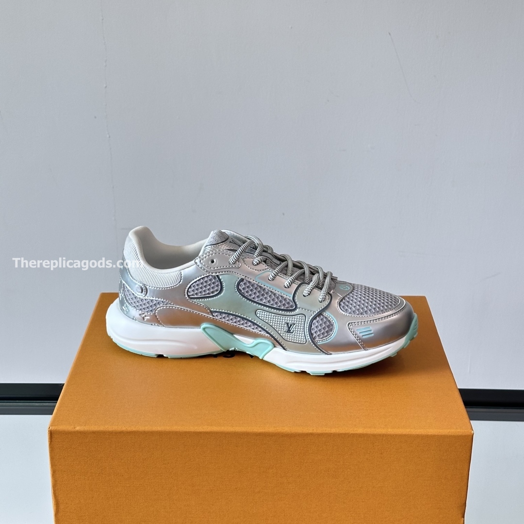 OLYMPIA SNEAKERS IN GREY AND GREEN - LV951