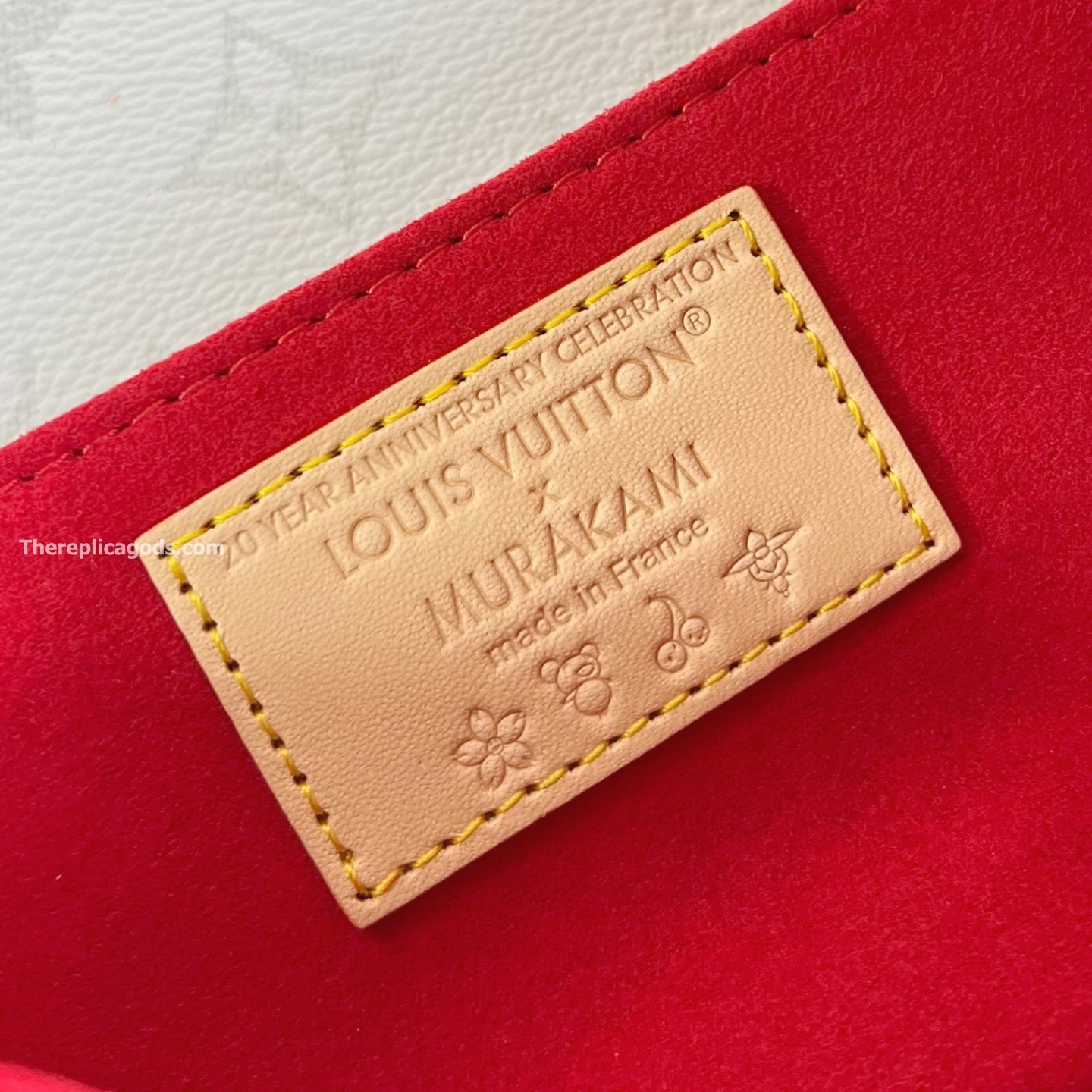 x TAKASHI MURAKAMI POCHETTE M?TIS EAST WEST WHITE MONOGRAM CANVAS M14231