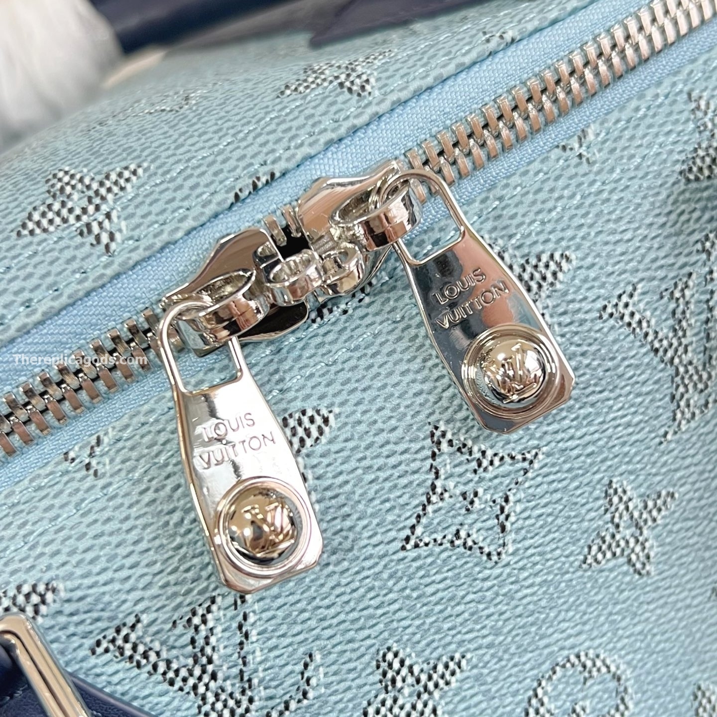 KEEPALL BANDOULI?RE 50 BAG BLUE MONOGRAM CANVAS M14837