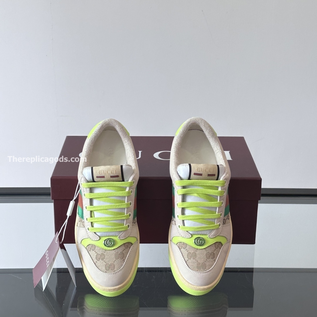 MEN'S SCREENER SNEAKERS IN BROWN AND GREEN - GC488