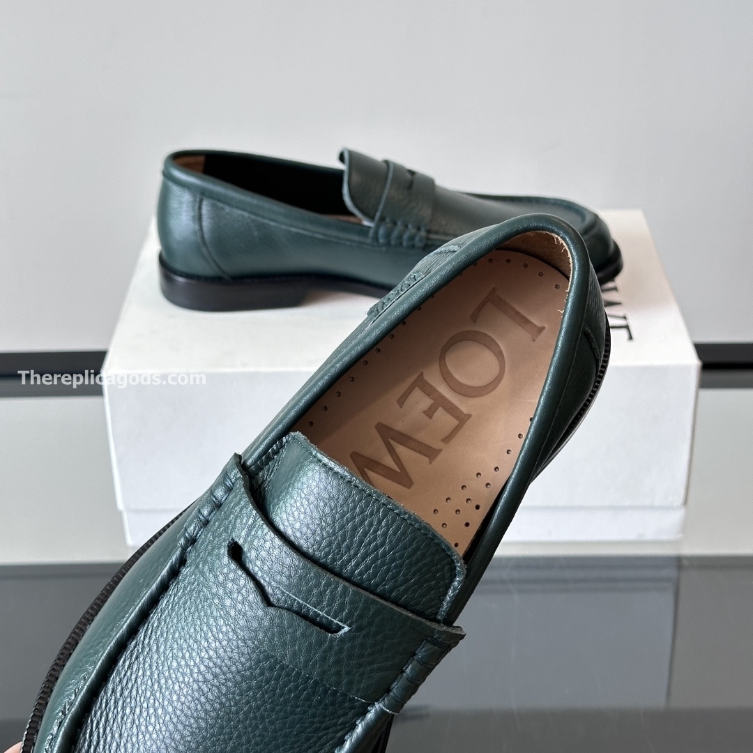 CAMPO DEERSKIN LOAFERS IN EVERGREEN