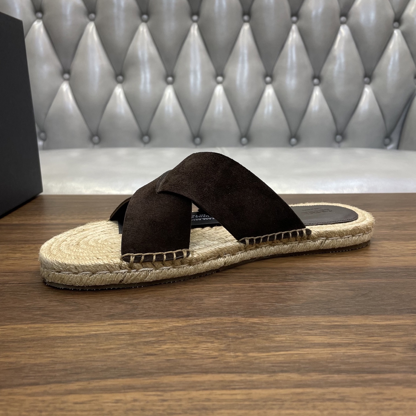 PANAREA LEATHER SANDALS IN BROWN - ZNS4