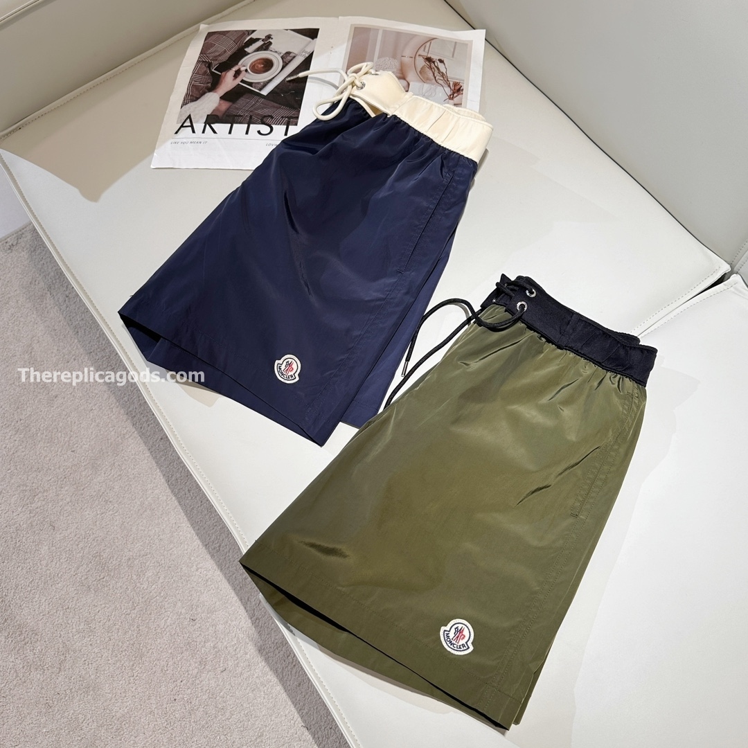 LOGO PATCH SWIM SHORTS IN GREEN - TP629