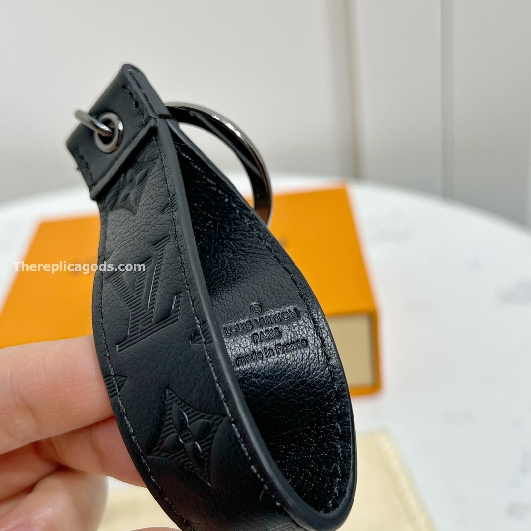 MONOGRAM SHADOW KEYCHAINS IN BLACK