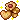 Floating pixel art flower-shaped jam cookie, a heart shaped cookie, and a rounded checkerboard cookie.