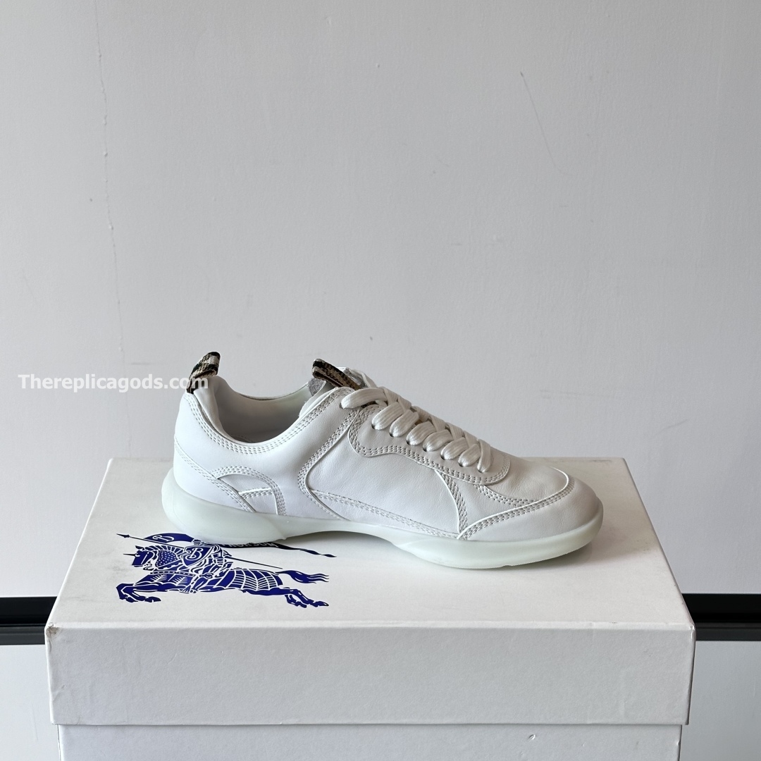 LEATHER MATRIX SNEAKERS IN WHITE - BBR133