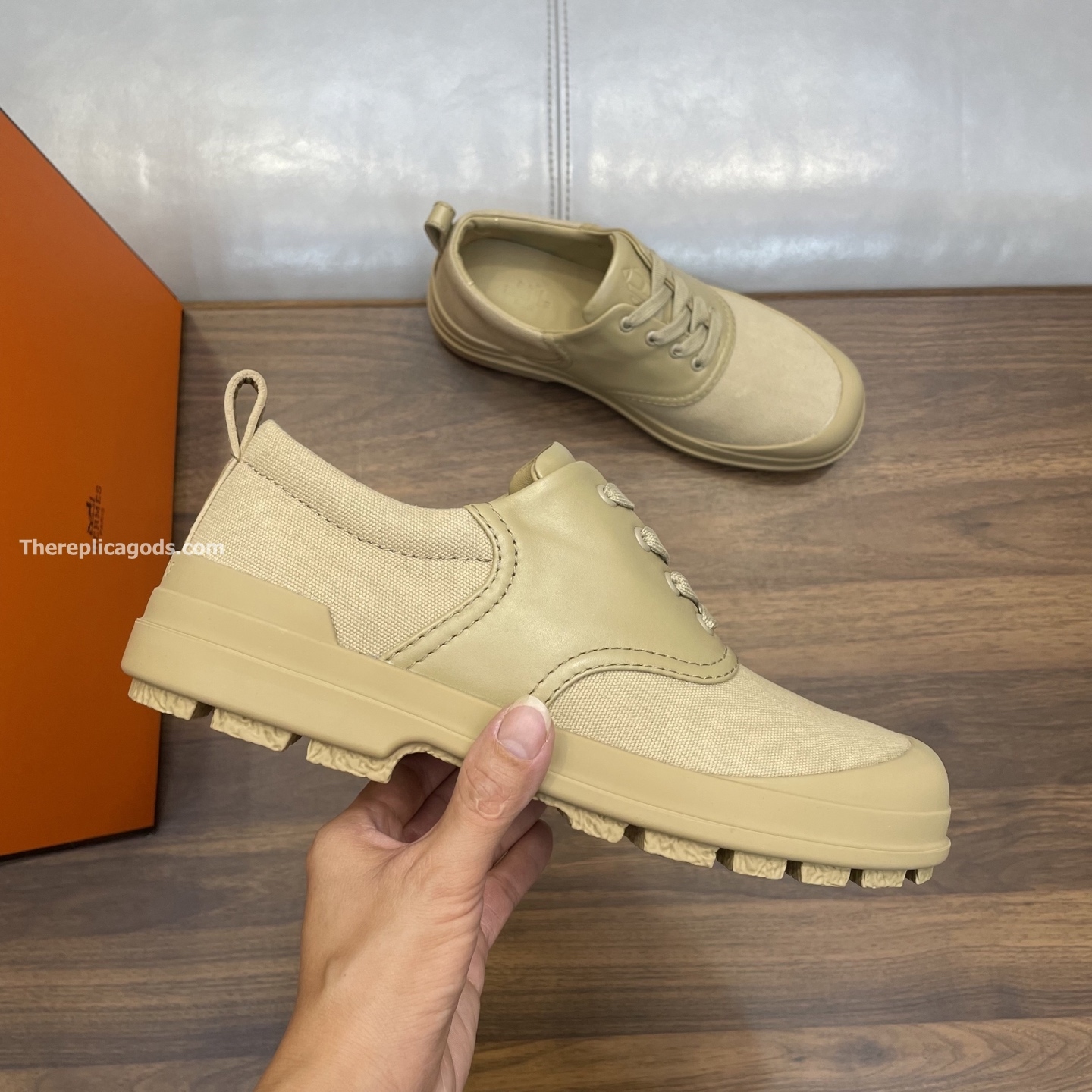 KOOL OXFORD SHOES IN BEIGE - H252