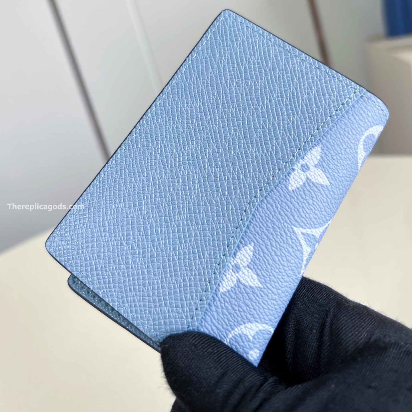 POCKET ORGANIZER LEMON BLUE MONOGRAM CANVAS M14112