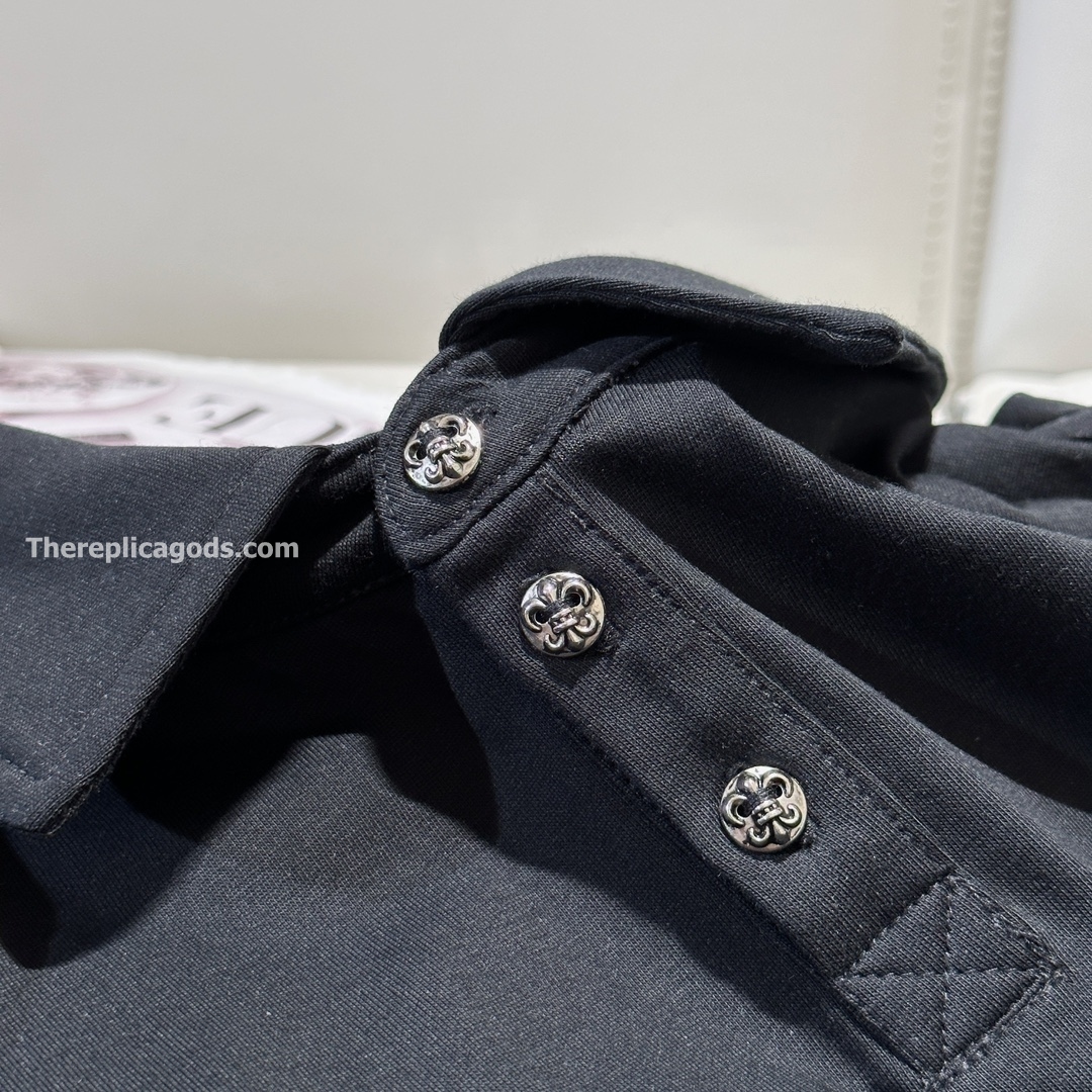 HORSESHOE LOGO POLO IN BLACK - TP570