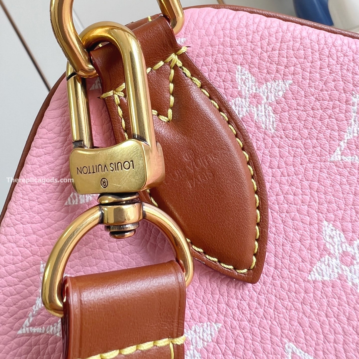 LV SPEEDY P9 BANDOULIERE 30 CANDY PINK CALF LEATHER M13914