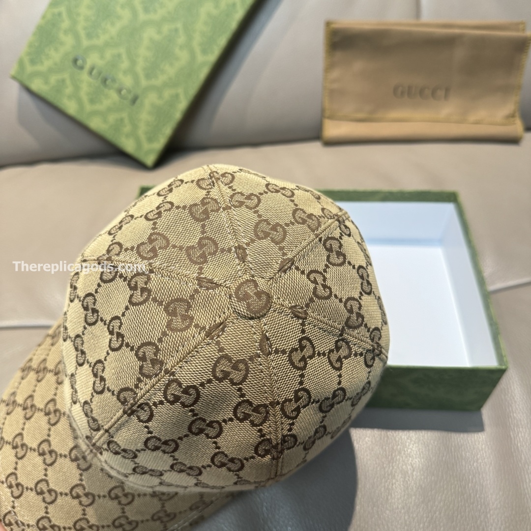 GG CANVAS BASEBALL HAT IN BEIGE