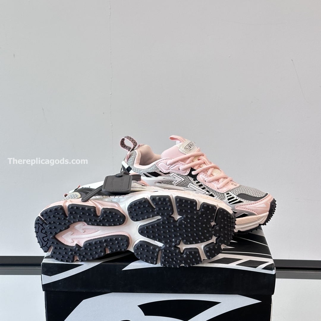 BE RIGHT BACK SNEAKERS IN GREY AND PINK - OW53