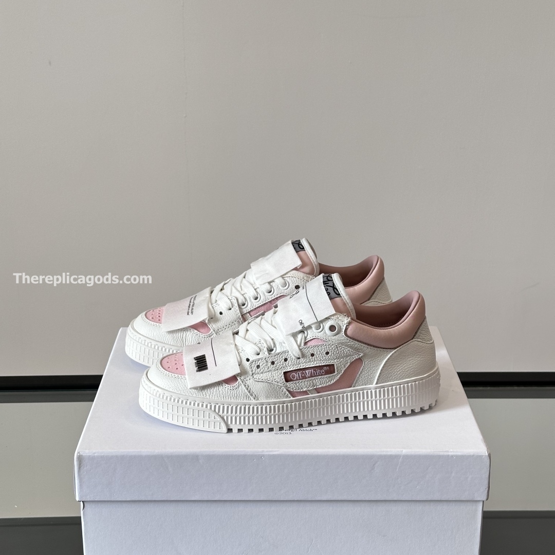 3.0 OFF-COURT SNEAKERS IN WHITE AND PINK - OW49